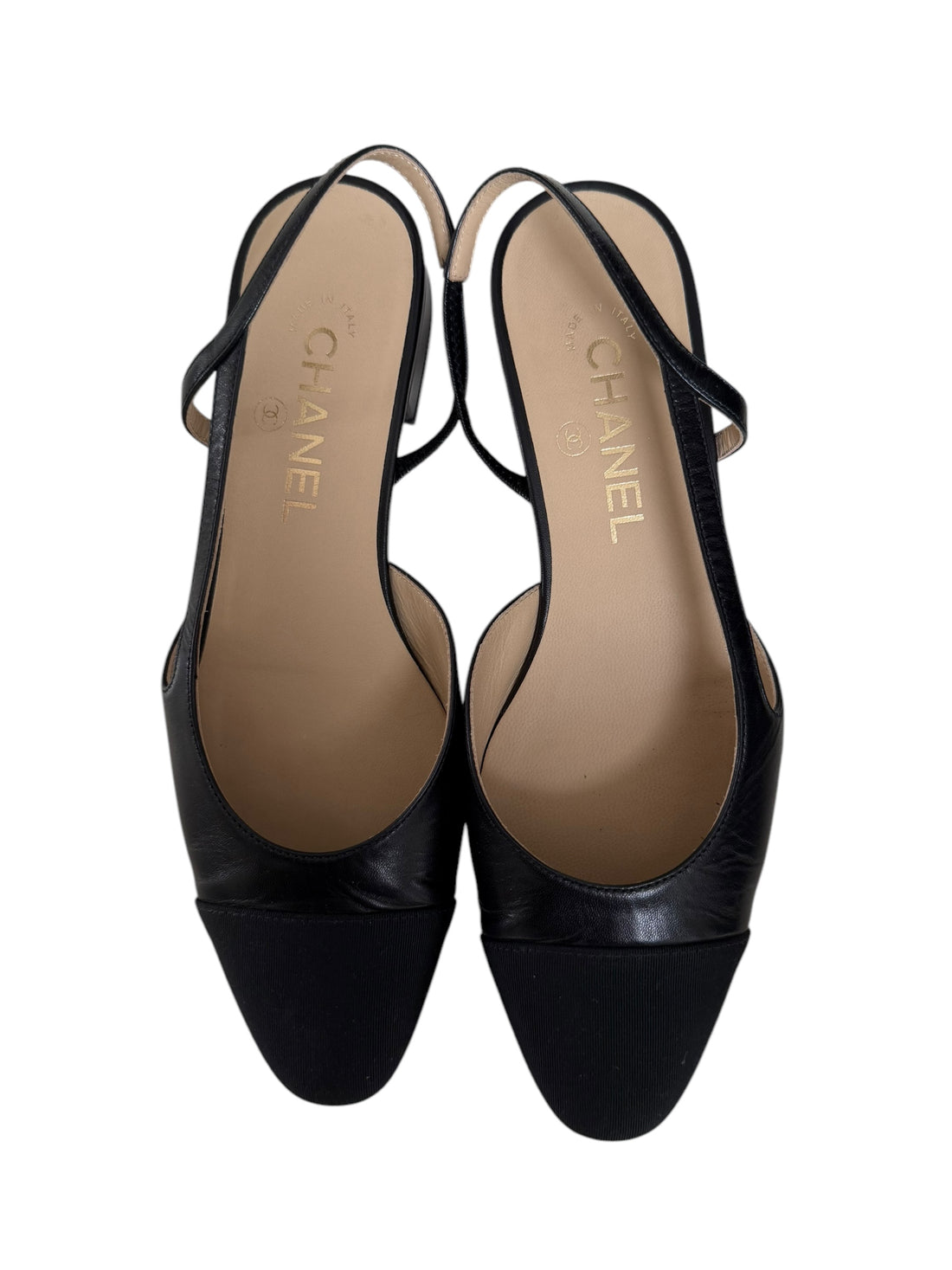 Chanel Slingpumps Grösse 38 schwarz