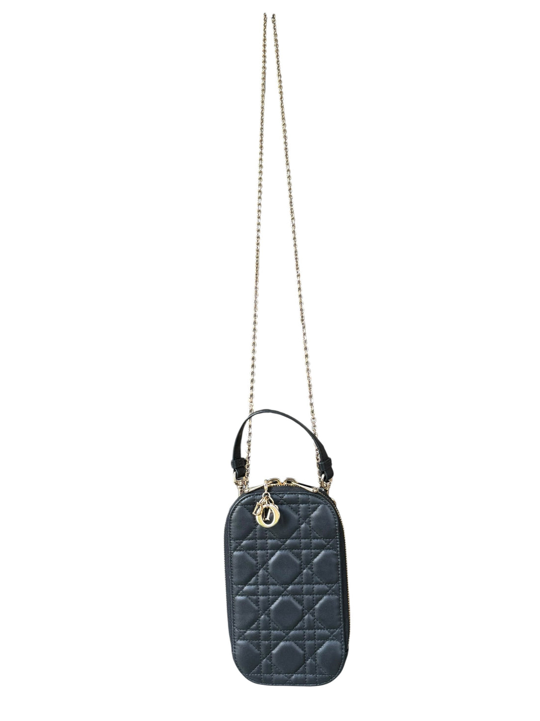 Lady Dior Call’in Dior Smartphone-Hülle Handyhülle aus Cannage Lammleder in Schwarz