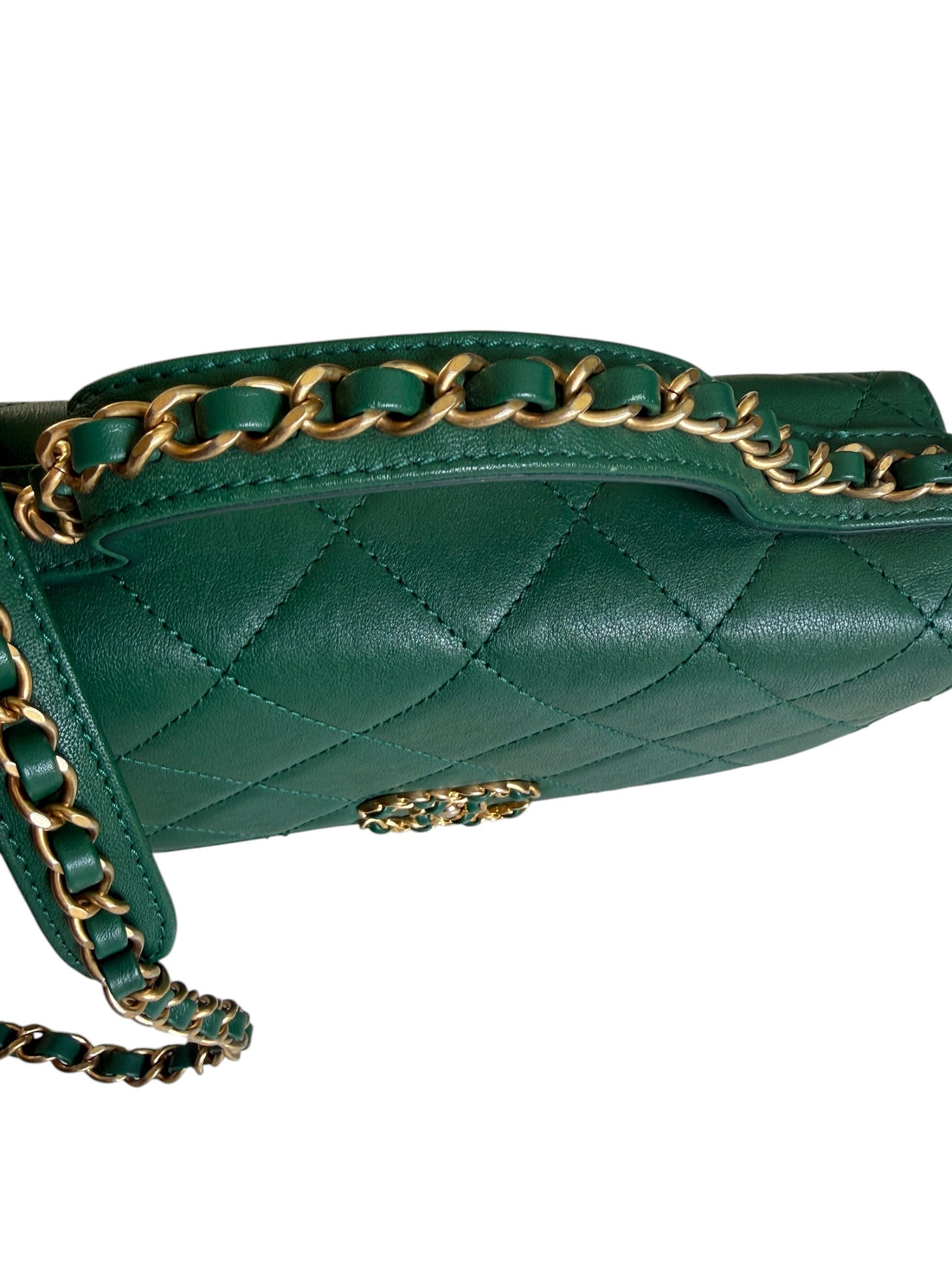 Chanel Chain Infinity 19 Top Handle in der Farbe grün