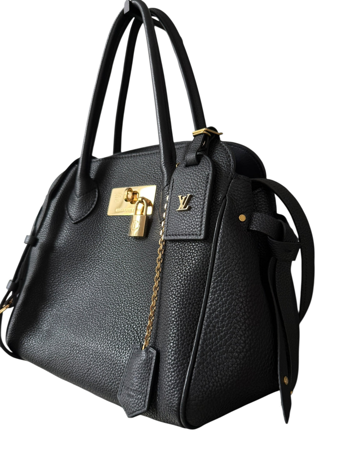 Louis Vuitton Milla pm aus schwarzem Kalbsleder